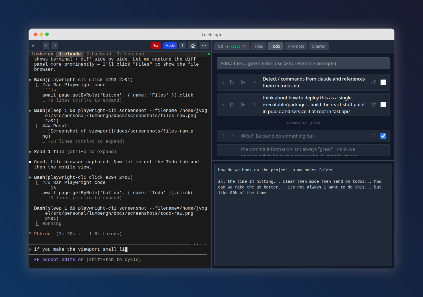 Todo list for tracking tasks per project